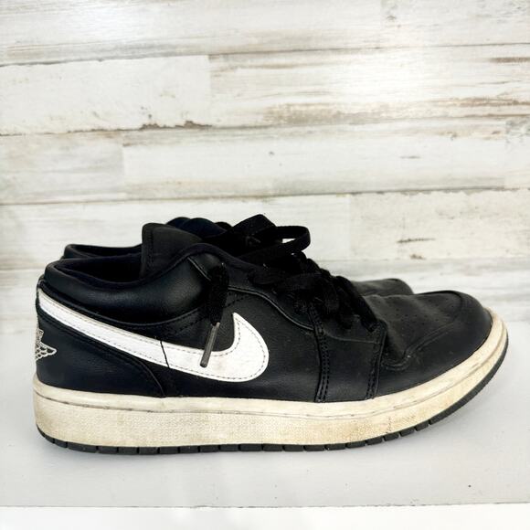 NIKE Air Jordan 1 Women Retro High Yin Yang Black & White Sneakers Size 8 - Picture 5 of 6